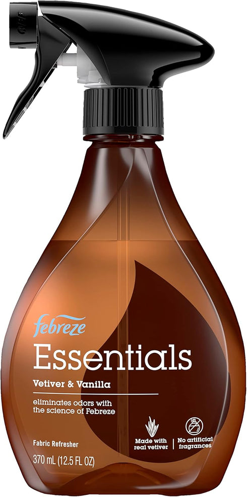 Febreze Fabric Spray, Fabric Refresher Essentials, Odor Eliminator, Lavender & Eucalyptus, 12.5 Oz (Pack of 3)