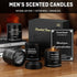 HOFOGOTOWIN Set 4 Pack 8oz Scented Candles for Men - Luxury Soy Wax Candles, Large Strong Scented Candles, Masculine