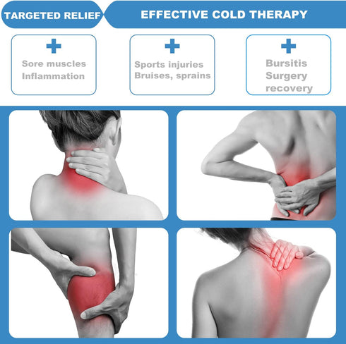 12"x 21" Extra Large Gel Ice Pack for Injuries, Reusable Cold Compress with Soft Fabric Cover
