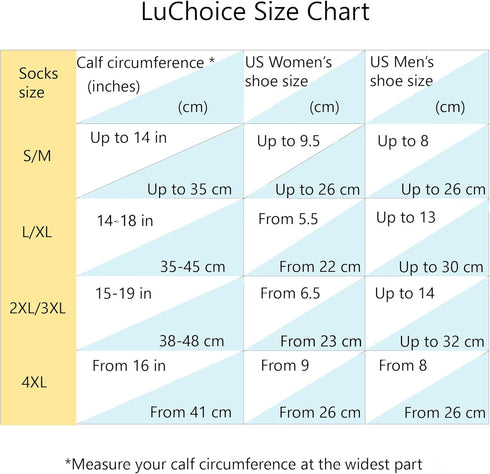 LuChoice 20-30 mmHg, Professional Compression Socks Medical, Orthopedic Support, Nursing