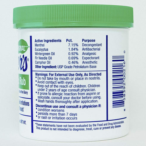 Unkers Therapeutic Rub 13.5 ounces for Joint Pain, Sore Muscles, Burn Cream, Cough Relief