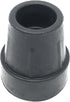 PCP Replacement Cane Tips, 1 inch / 2.5 cm diameter, Black, Two Tips