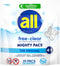 all Mighty Laundry Detergent Pacs, Free Clear for Sensitive Skin, Unscented, 39 Count