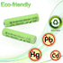 Yibatopow 16 Packs AAA200mAh 1.2v Rechargeable Batteries,Triple A NiMH Precharged Solar Batteries for Outdoor Solar