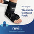 Pack Packs REVIX Ankle Ice Wrap for Foot Discomfort Soothing, Reusable Gel Ice with Cold Compression Therapy, Cold Wrap