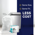 Plasticplace Custom Fit Trash Bags, 10 Gallon, Compatible with simplehuman Code K (50 Count) White Drawstring Liners