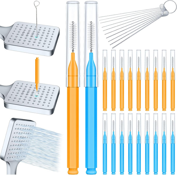 Shower Head Cleaner Tool, 30 pcs Anti-Clogging Showerhead Cleaning Brush for Small Gaps and Tiny Nozzles