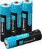 Kratax 1.5V Rechargeable AA Lithium Batteries 4 Pack Upgraded 3500mWh High Capacity 3A