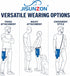 JISUNZON 600-1000ml) Adjustable Waist Belt with Pockets | Discreet & Hands-Free Organizer for Tubes and Liquid Bags