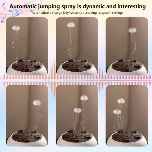 Pmxoaink 260ml 7 Jellyfish Essential Oil Diffuser & Humidifier - Ultrasonic with Colour Lights, Remote, Timer for Home