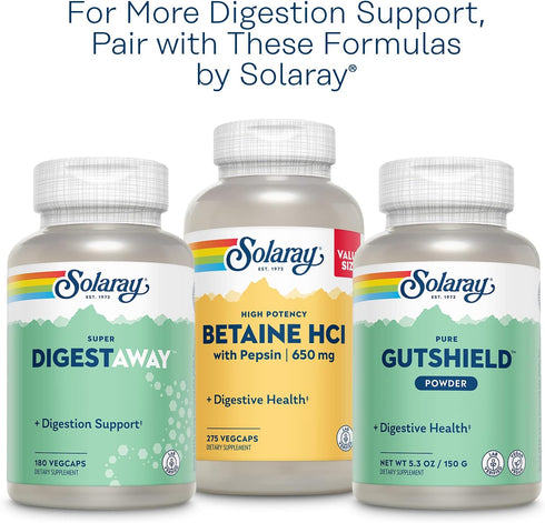 SOLARAY Pancreatin Supplement, 1300 mg, 90 Count