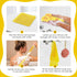 African Net Sponge, Authentic Exfoliating Body Scrubber for Bath and Shower, Yellow