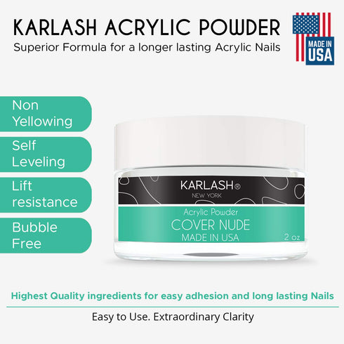 Karlash Professional Acrylic Powder 2 oz (Cover Nude)