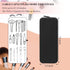 Sakolla Silicone Makeup Brush Holder, Travel Makeup Brush Bag with Zipper Closure, Washable Organizer Case (Black)