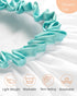 mikimini White Shower Cap for Women and Girls 2 Pack, Double Waterproof, Reusable, Washable, Soft and Comfortable