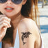 12 Sheets Temporary Tattoos for Men | Maori Stingray Shark Whale Polynesian Tribal Fake Tattoo