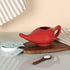 HealthGoodsIn Premium Handcrafted Ceramic Neti Pot - Nasal Cleansing, Dishwasher Safe with 2 Silicone Nozzle Tip