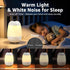 Uuffoo Sound Machine - White Noise Machine with Bluetooth Speaker and Night Light RGB, App Control, Portable Sleep