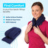 SunnyBay Microwavable Heating Pads, Neck and Shoulder Wrap, 2.5 lbs, 26x5 Inches, Navy Blue