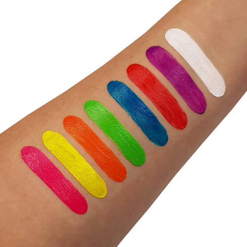 Moon Glow Neon UV Paint Stick Body Crayon, Intense Red for Face & Body