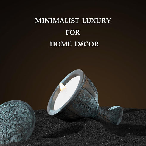 JueOne Set Oud Wood Scented Candles for Home, Natural Soy Wax Candle Gift, Non-Toxic Candle Scents, Luxury Candles