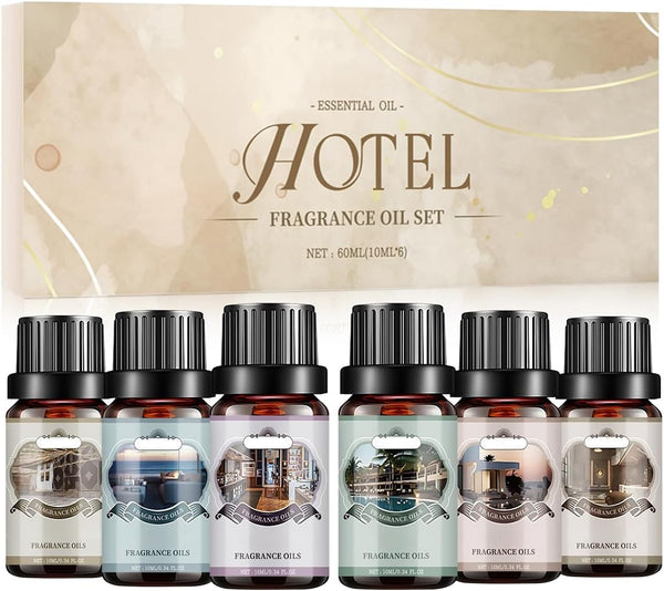 NebulaHouse Luxury Hotel Aromatherapy Essential Oil Set - 6scents for Home & Office,