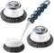 3 Pack Stainless Steel Scrubber with Handle, Steel Wool for Cleaning Dishes, Metal Sponges for Pots, Sink, Pans, Grills