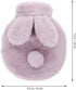 VICASKY Hot Water Pouch with Plush Rabbit Cover, Compact Portable Hot Water Bottle, PVC Explosion-Proof Relief Bag