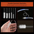 10 Pcs Flexible Drain Brush Set, Pipe Cleaners Brush, Stainless Steel Double-Ended Hose Brush for Home Kitchen