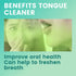 Tongue Scraper for Adults, Plastic Cleaner 2 Size in 1, Bad Breath Treatment for Kids, Easy to Use Hygiene Tool