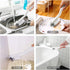 2 Pcs Small Scrub Brush with Handle for Cleaning Sink, Bathroom, Kitchen Edge Corner Grout, Window Track - Household Use