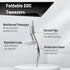 DUROX Splinter Tweezers for Removal, Sharp Pointy Tip for Wood, Metal, Cactus Splinters, Foldable EDC Tool