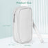 Teircno Tampon Holder for Purse - Portable Tampon Storage Bag with Zipper - Period Bags for Women (Silver)