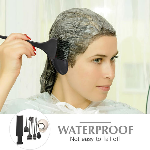 LALAFINA Hair Coloring Kit with Dyeing Brush, Balayage Board, Ear Cover, Salon Accessories