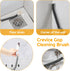 SUOXU Brushes,2pcs Household Thin Cleaning Hard Bristle Grout Scrub Brush Tool for Cleaning Tight Spaces in Home