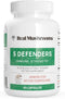 Real Mushrooms 5 Defenders Capsules - Organic Mushroom Extract for Focus and Immune Support - Vegan, 90 Caps