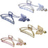 TANG SONG 4PCS Metal Hair Claw Clips – Butterfly and Heart Pendant Hair Catch Barrette Jaw Clamp for Women