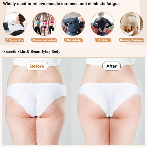 Wood Therapy Massage Tools, 5-in-1 Lymphatic Drainage Massager Kit for Muscle Pain Relief and Body Contouring