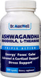 Cortisol Manager Supplement, Supports Relaxation, Mood & Sleep, Ashwagandha Rhodiola Adaptogens, 120 Capsules