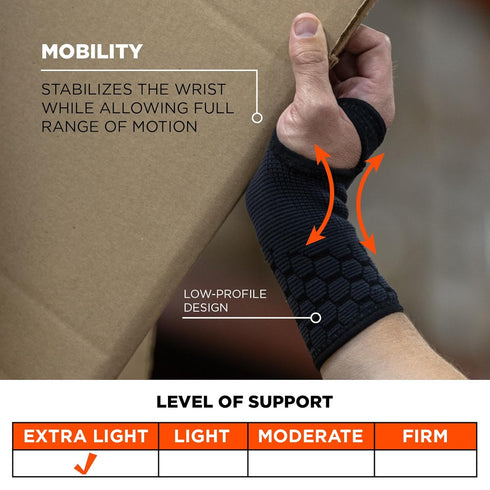 Ergodyne ProFlex 660 Wrist Support Sleeve for Comfort and Stability