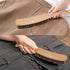 Horsehair Garment Brush with Long Wooden Handle, Soft Clothes Brush for Hair Removal, Lint Brush for Pet