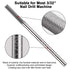 Makartt Silver Cuticle Nail Drill Bit, Safety Tungsten Carbide Cuticle Remover for Electric Nail File, 3/32''