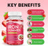Gummies B12, 60 Gummies Iron with Multivitamin, Iron Supplement for Women & Men with Zinc, Vitamin B Complex & C