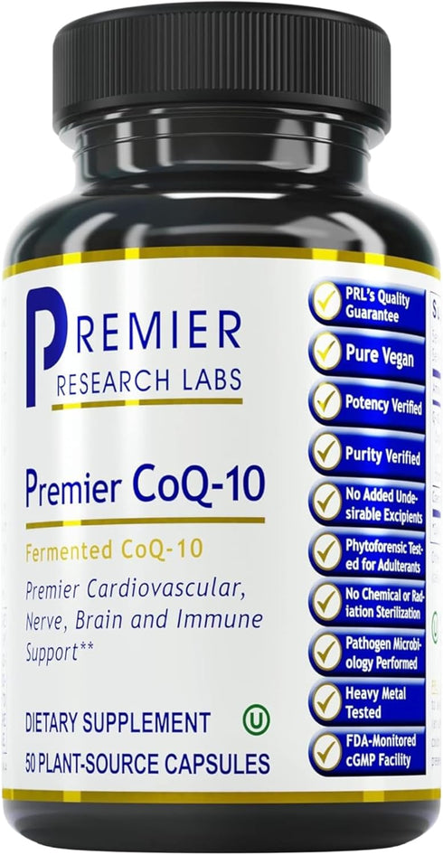 Premier Research Labs CoQ10, Coenzyme Q10 Supplement, 100mg Capsules, 60 Vegetarian Capsules