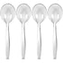 Premium Disposable Clear Plastic Soup Spoons (50 Count) | Transparent, Durable, and Convenient for Parties, Events, and Everyday Use