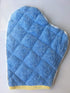 Soft Microfiber Dust Mitt, Comfortable Reusable Cleaning Cloth Glove for Living Room, Bathroom, and Kitchen | Blue