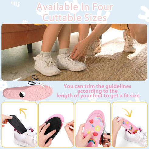 Tasege (Foot:7.6-8.6IN/Insole:8.4-9.1IN/2Y-4Y) Insoles for Hidden Holder, Devise Case for Kids, Adults and Elderly