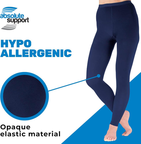 Plus Size Footless Compression Pantyhose for Women, 20-30mmHg Circulation Support High Waist Tights for Pain Relief