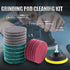 Swpeet 16Pcs 4Inch 3 1 Different Color Scrubbing Pads Drill Powered Brush Tile Scrubber Scouring Pads Cleaning Kit
