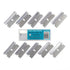Single Edge Razor Blades - Two 10 Packs, 20 Heavy Duty SK5 Steel Utility Razor Blade Replacements in Storage Box